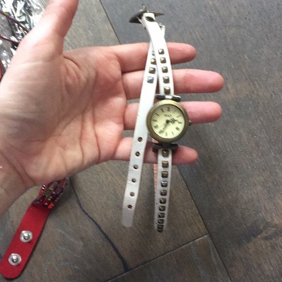 Skinny watch lot wrap watch red white black - Picture 2 of 7